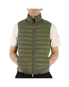 Save The Duck Men's Dusty Olive Adam Icon Puffer Vest