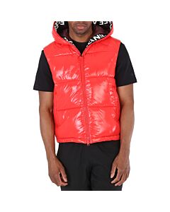 Save The Duck Men's Sweet Red Icon Padded Gilet Vest