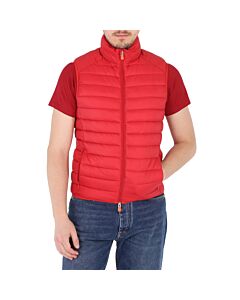 Save The Duck Men's Tango Red Adam Icon Puffer Vest, Size Medium