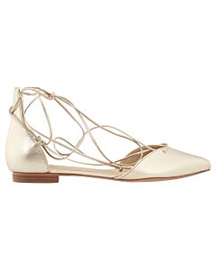 Schutz Neida Lace Up D'Orsay Gold