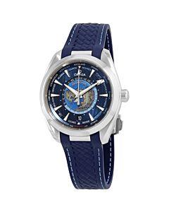 Men's Seamaster Aqua Terra Rubber Blue Dial Watch