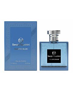 Sergio Tacchini Men's Pacific Blue EDT Spray 3.4 oz Fragrances 810876033718