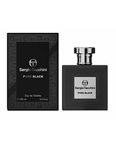 Sergio Tacchini Men's Pure Black EDT Spray 3.4 oz Fragrances 810876033695