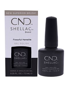 Shellac Nail Color - Powerful Hematite by CND for Women - 0.25 oz Nail Polish