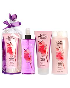 Signature Japanese Cherry Blossom Set by Body Fantasies for Women - 3 Pc Set
