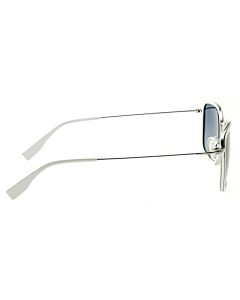 Simplify Parker 56 mm White Sunglasses