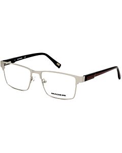 Skechers 54 mm Silver Tone Eyeglass Frames