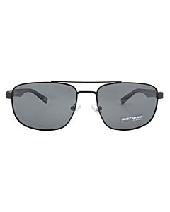 Skechers 58 mm Matte Black Sunglasses