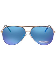 Skechers 60 mm Gold Sunglasses