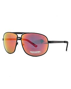 Skechers 65 mm Matte Black Sunglasses