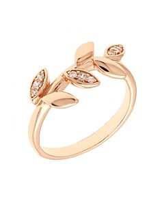 Sole du Soleil Lily Collection Women's 18k RG Plated Fashion Ring