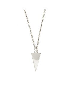 Sole du Soleil Lupine Collection Women's 18k WG Plated Solid Triangle Fashion Necklace