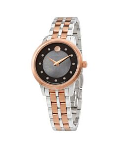 Stainless Steel Black (Mother of Pearl Center) Dial Watch