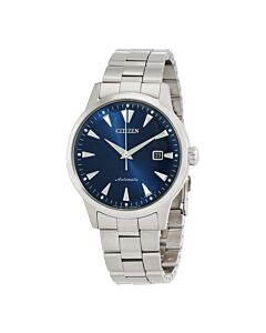 Stainless Steel Blue Dial Watch
