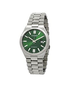 Tsuyosa Stainless Steel Green Dial Watch