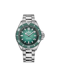 Stainless Steel Green Dial Watch