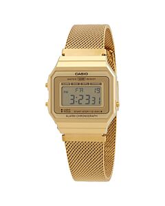 Stainless Steel Mesh Gold-tone Dial Watch