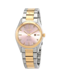 Stainless Steel Pink Dial Watch