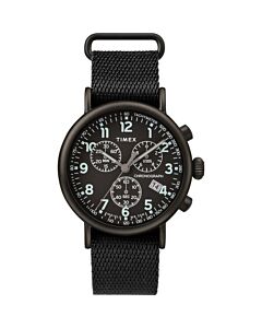 Standard Chrono Chronograph Fabric Black Dial Watch