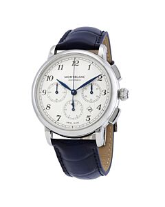 Star Legacy Chronograph (Alligator) Leather Silver-tone Dial Watch