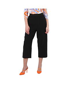 Stella McCartney Ladies Black Flared Cropped Tailored Trousers, Brand Size 36 (Brand Size 2)