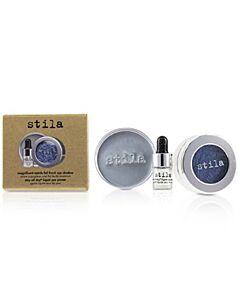 Stila Ladies Magnificent Metals Foil Finish Eye Shadow With Mini Stay All Day Liquid Eye Primer Metallic Cobalt Makeup 094800345393