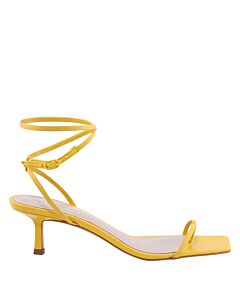 Studio Amelia Ankle Bind 50 Entwined Leather Sandals In Turmeric