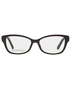 Swarovski 53 mm Shiny Black Eyeglass Frames
