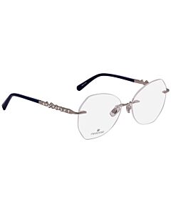 Swarovski 54 mm Silver Tone Eyeglass Frames