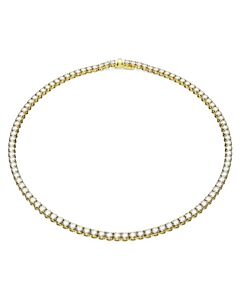 Swarovski Gold-Tone Plated Crystal Matrix Tennis Necklace