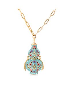 Swarovski Gold-Tone Plated Flower Of Fortune Necklace