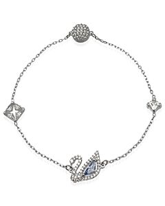 Swarovski Ladies Remix Crystal Swan Magnetic Bracelet, Size Medium