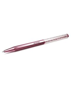 Swarovski Pink Lacquered Octagon Shape Crystalline Ballpoint Pen