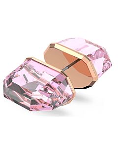 Swarovski Pink Lucent Rose Gold-Tone Plated Stud Earring