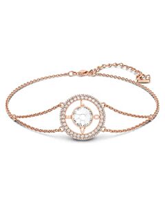 Swarovski Rose Gold-Tone Plated Admiration Round Cut Love Bracelet
