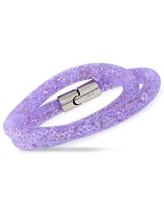 Swarovski Stardust Mauve Crystal Double Bracelet