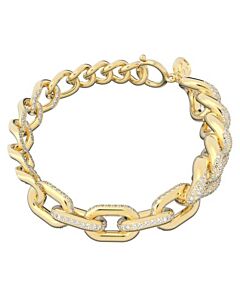 Swarovski White Gold-Tone Plated Pave Dextera Bracelet, Size M
