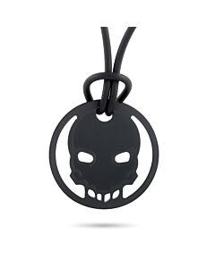 Swatch Skull Black Stainless Steel Pendant Necklace