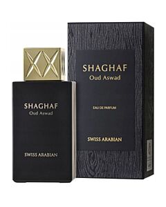 Swiss Arabian Unisex Shaghaf Oud Aswad EDP Spray 2.5 oz Fragrances 6295124030475