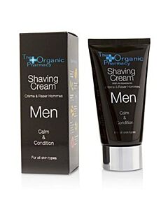 The Organic Pharmacy Men's Men Shaving Cream 2.5 oz Calm & Condition Skin Care 5060063491738