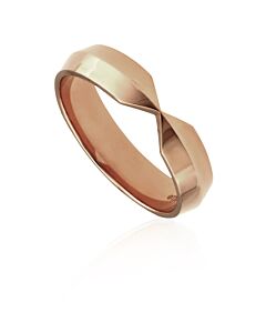 Tiffany 18k Rose Gold Nesting Wide Band Ring
