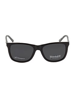 Timberland 56 mm Shiny Black/Matte Gray Sunglasses