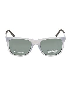 Timberland 56 mm Shiny Milky Gray with Matte Black Sunglasses