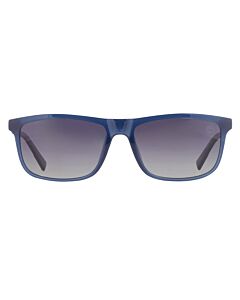 Timberland 57 mm Shiny Blue/Grey Sunglasses