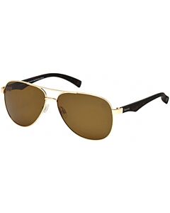 Timberland 60 mm Gold Tone Sunglasses