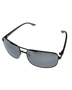 Timberland 61 mm Shiny Gunmetal Sunglasses