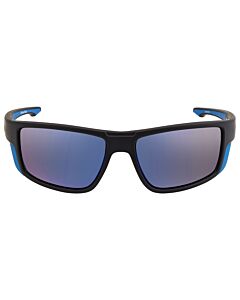 Timberland 62 mm Matte Black with Blue Rubber / Blue Flash Sunglasses