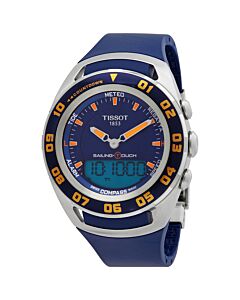 Men's Sailing Touch Chronograph Silicone Blue Dial Watch