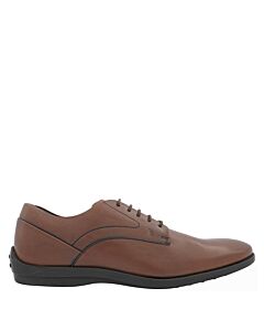 Tods Brown Leather Lace-Up Derby Shoes