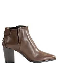 Tods Ladies Suede Ankle Boots in Dark Brown